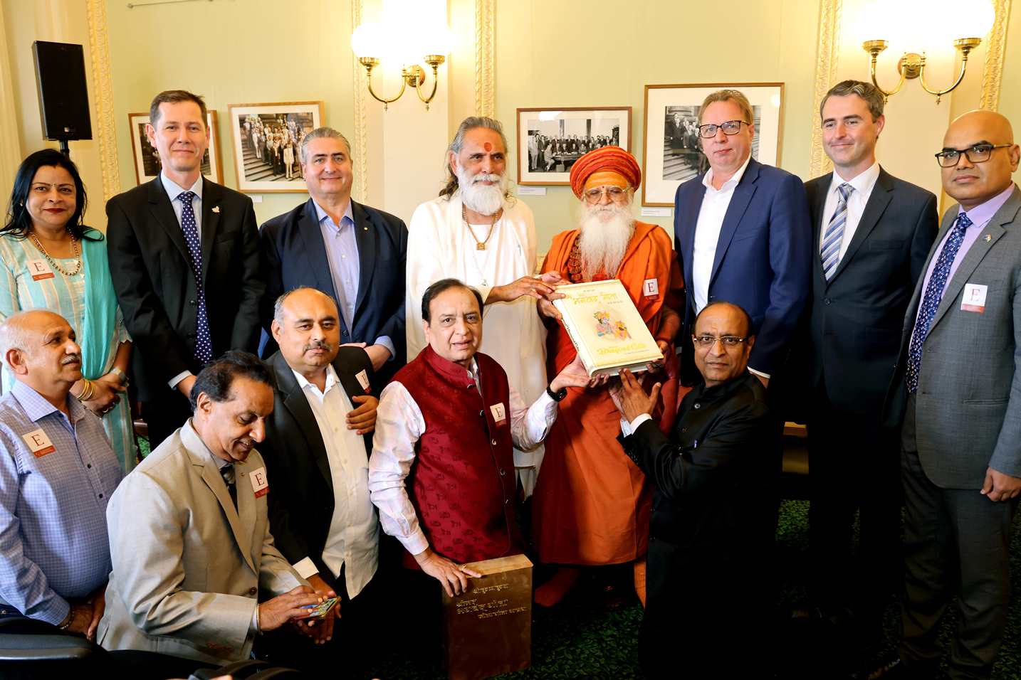 Hon’ble Deputy Speaker of Province of Victoria, Australia received Srimad Bhagavad Gita for display in Parliament.