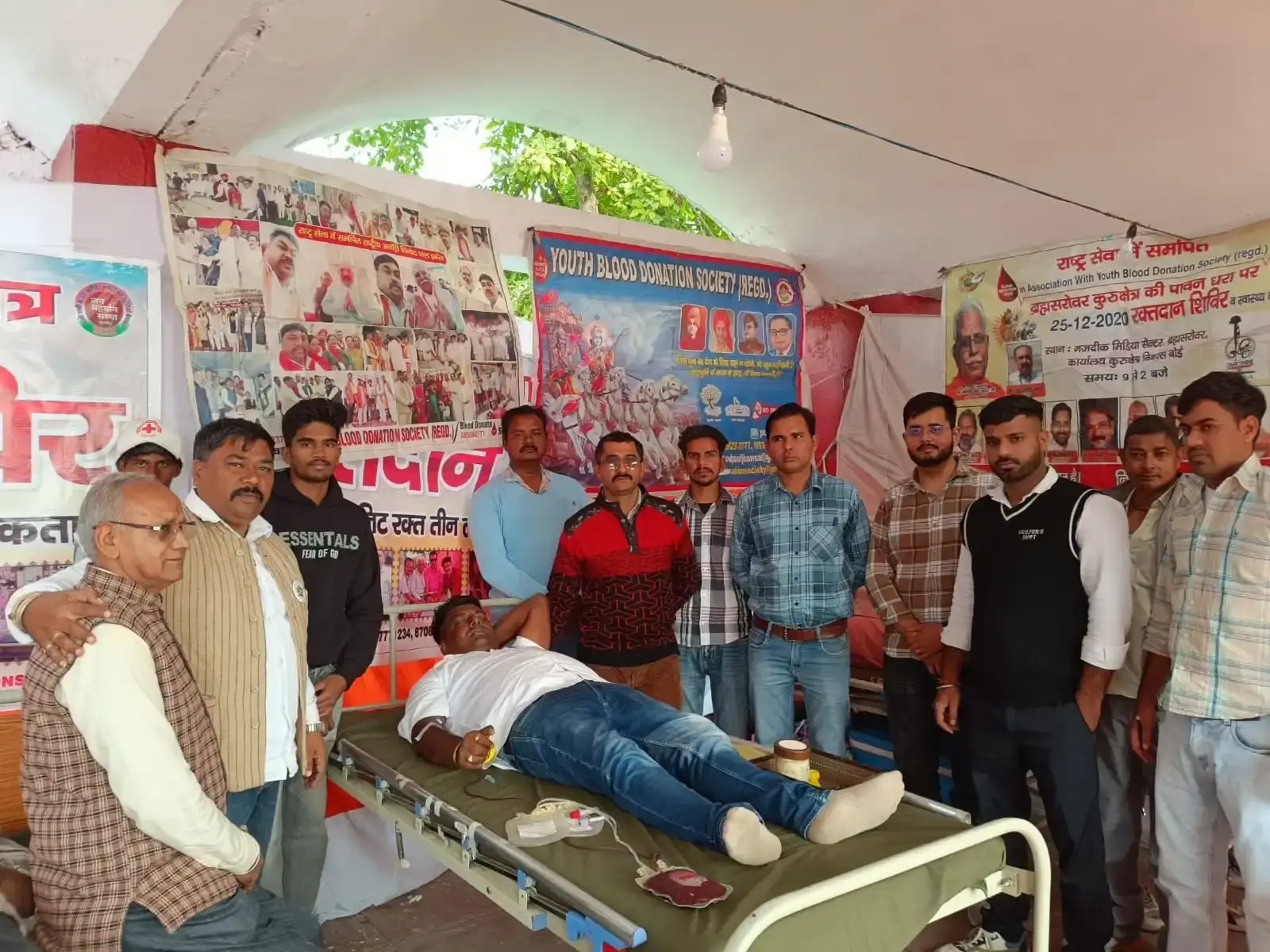 गीता महोत्सव में मानवता का महाकुंभ — 21 दिवसीय रक्तदान एवं स्वास्थ्य सेवा शिविर